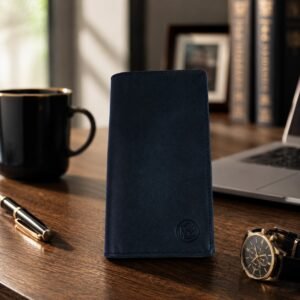 Single Leather Wallet – Black