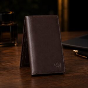 Single Leather Wallet – Chocolate