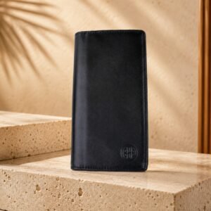 Double Leather Wallet – Black